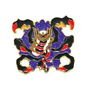 Pokemon Inspired Glittery Giratina Fan Made Enamel Pin Lapel Pin